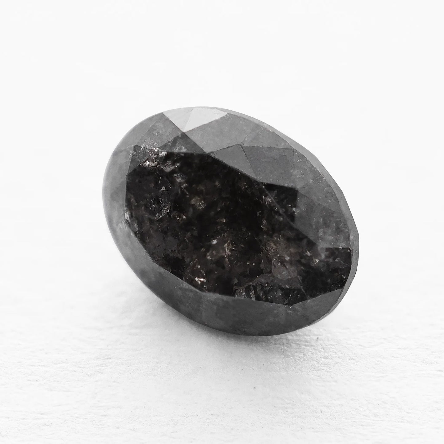 1.73 Ct Oval Brilliant Cut Salt and Pepper Diamond