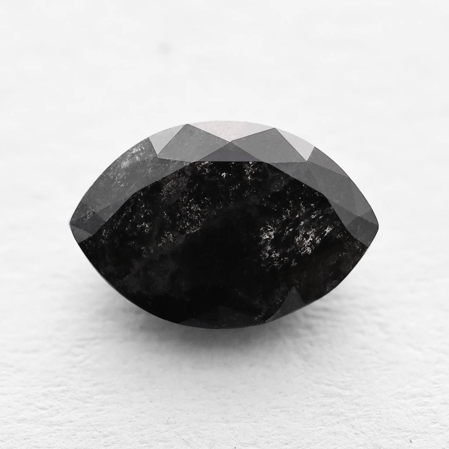 0.85 Ct Marquise Brilliant Cut Salt and Pepper Diamond