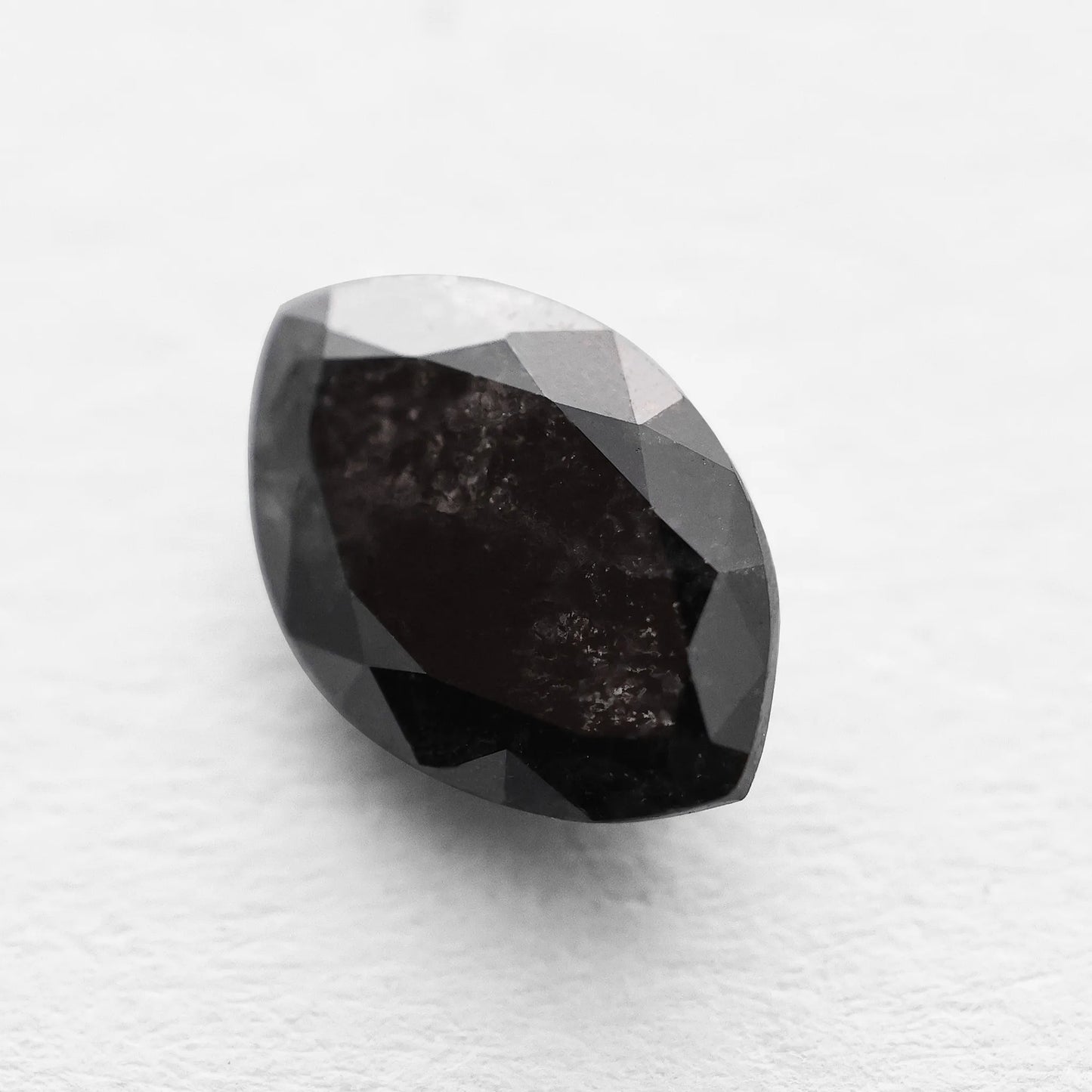 0.85 Ct Marquise Brilliant Cut Salt and Pepper Diamond