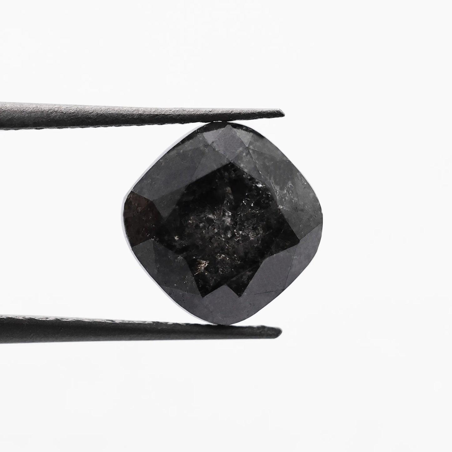 1.93 Ct Cushion Brilliant Cut Salt and Pepper Diamond