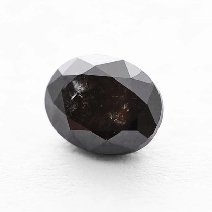 0.87 Ct Oval Brilliant Cut Salt and Pepper Diamond