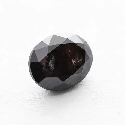 0.87 Ct Oval Brilliant Cut Salt and Pepper Diamond