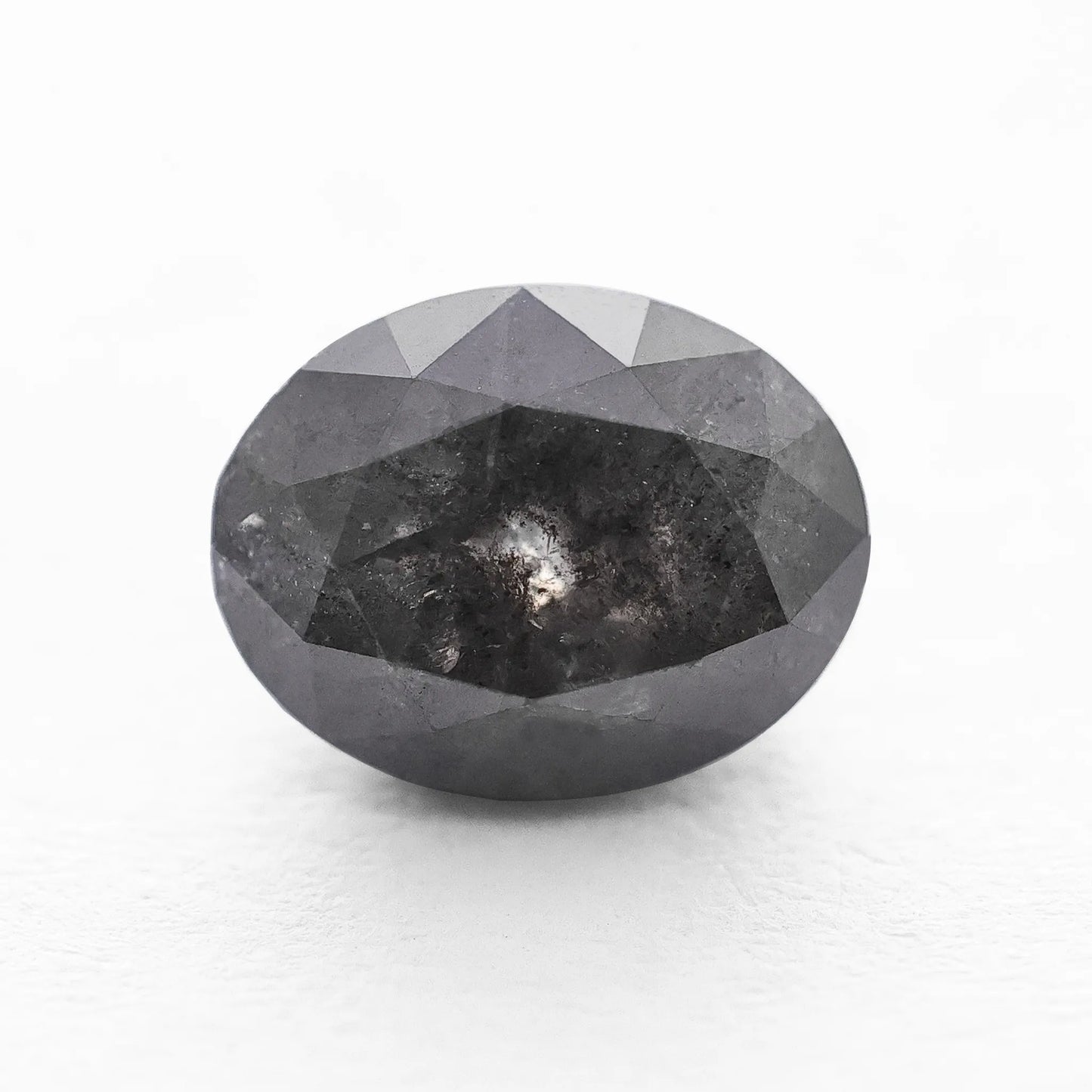 1.91 Ct Oval Brilliant Cut Salt and Pepper Diamond