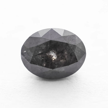 1.91 Ct Oval Brilliant Cut Salt and Pepper Diamond