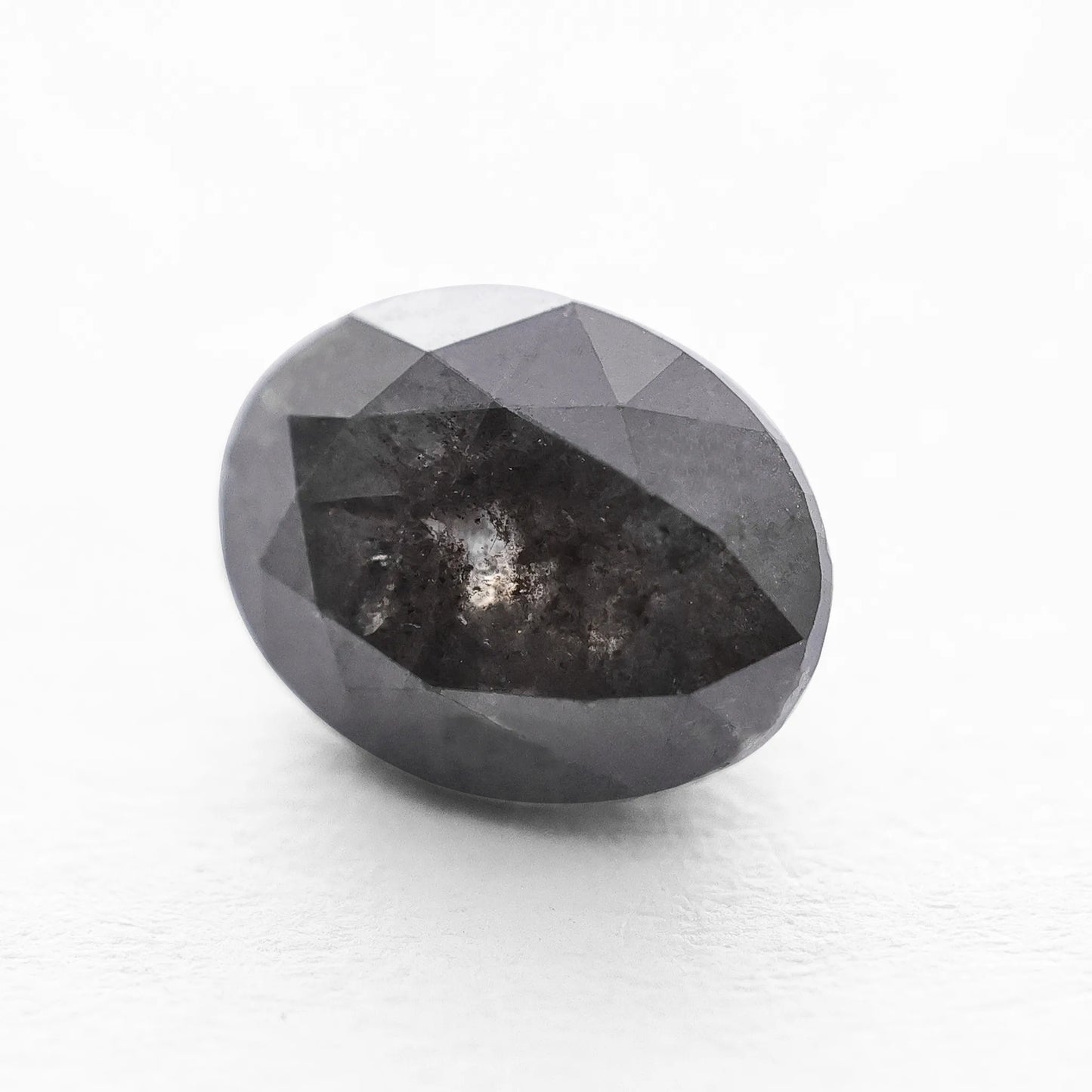 1.91 Ct Oval Brilliant Cut Salt and Pepper Diamond