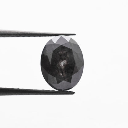 1.91 Ct Oval Brilliant Cut Salt and Pepper Diamond
