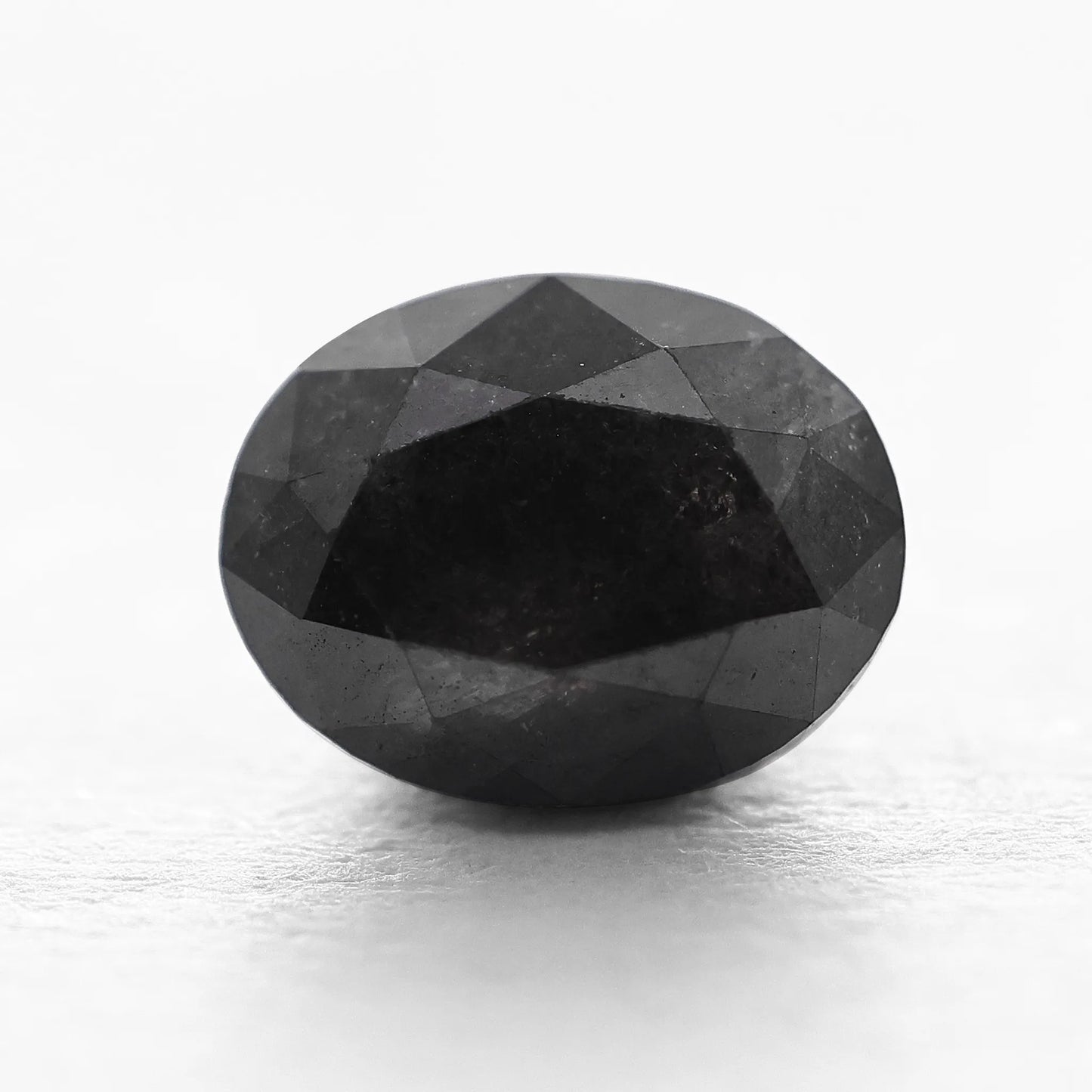 0.90 Ct Oval Brilliant Cut Salt and Pepper Diamond