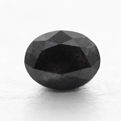0.90 Ct Oval Brilliant Cut Salt and Pepper Diamond