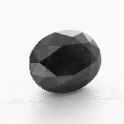 0.90 Ct Oval Brilliant Cut Salt and Pepper Diamond