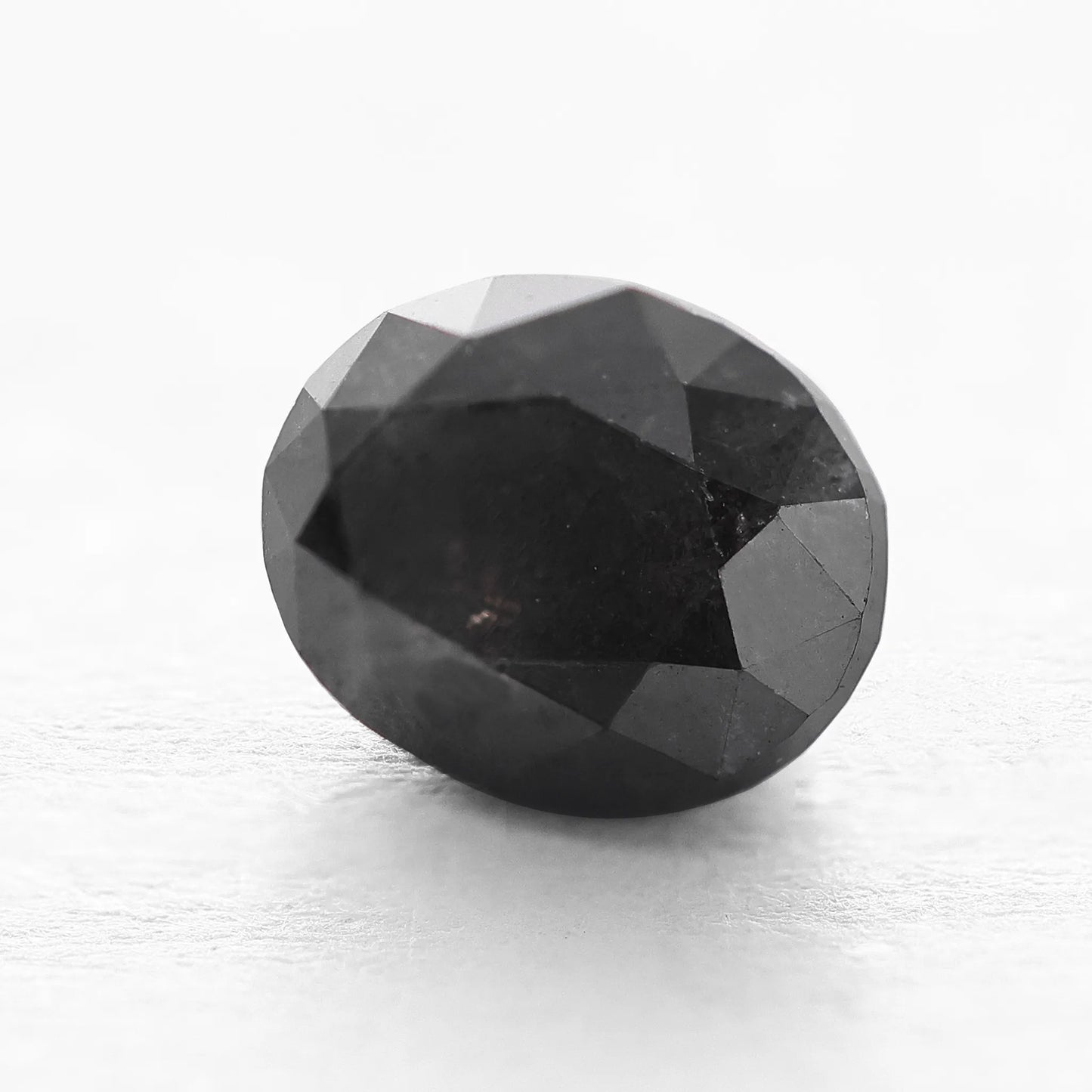 0.90 Ct Oval Brilliant Cut Salt and Pepper Diamond