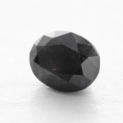 0.90 Ct Oval Brilliant Cut Salt and Pepper Diamond