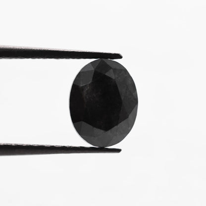 0.90 Ct Oval Brilliant Cut Salt and Pepper Diamond