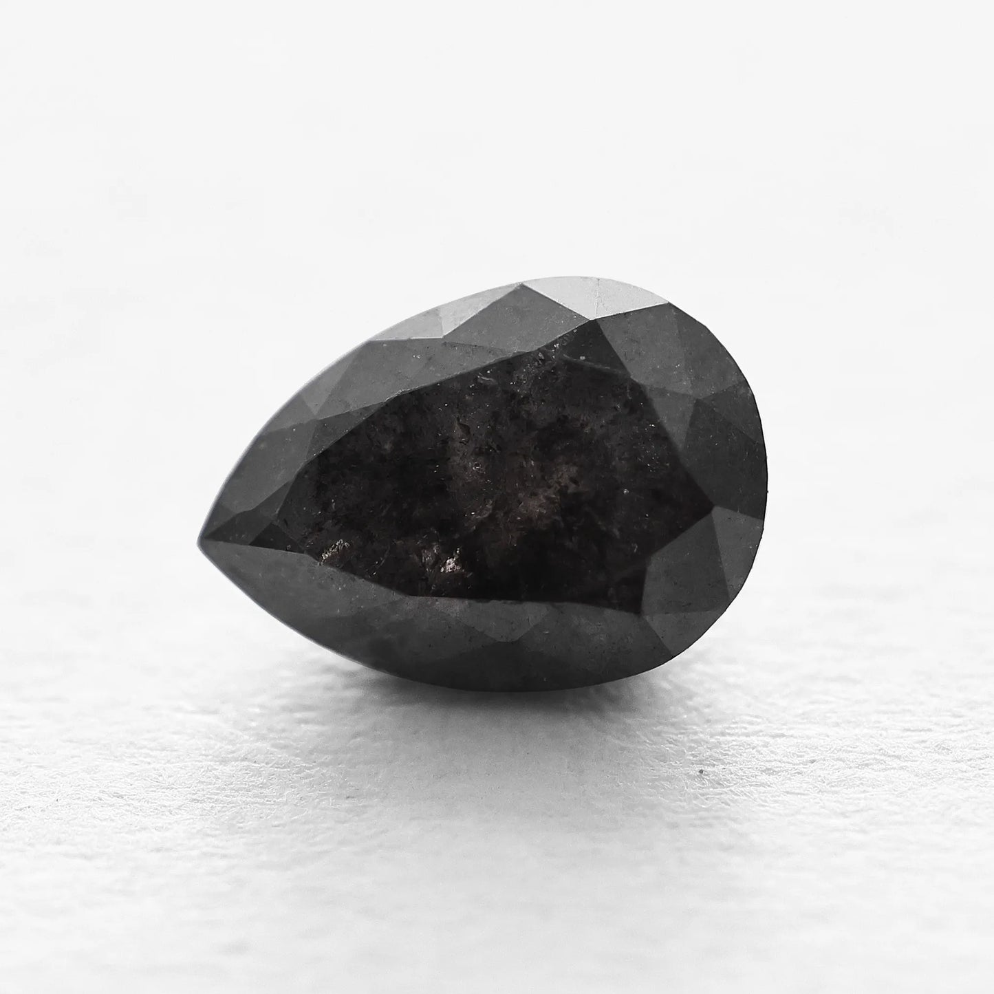 0.68 Ct Pear Brilliant Cut Salt and Pepper Diamond