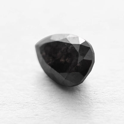 0.68 Ct Pear Brilliant Cut Salt and Pepper Diamond