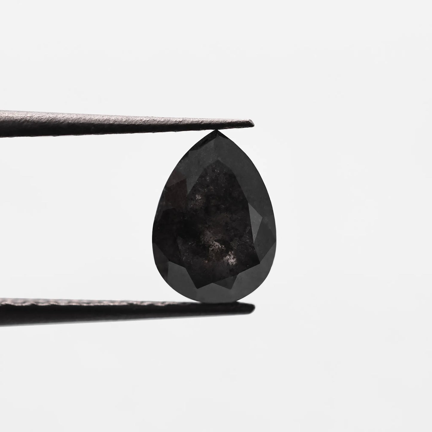 0.68 Ct Pear Brilliant Cut Salt and Pepper Diamond