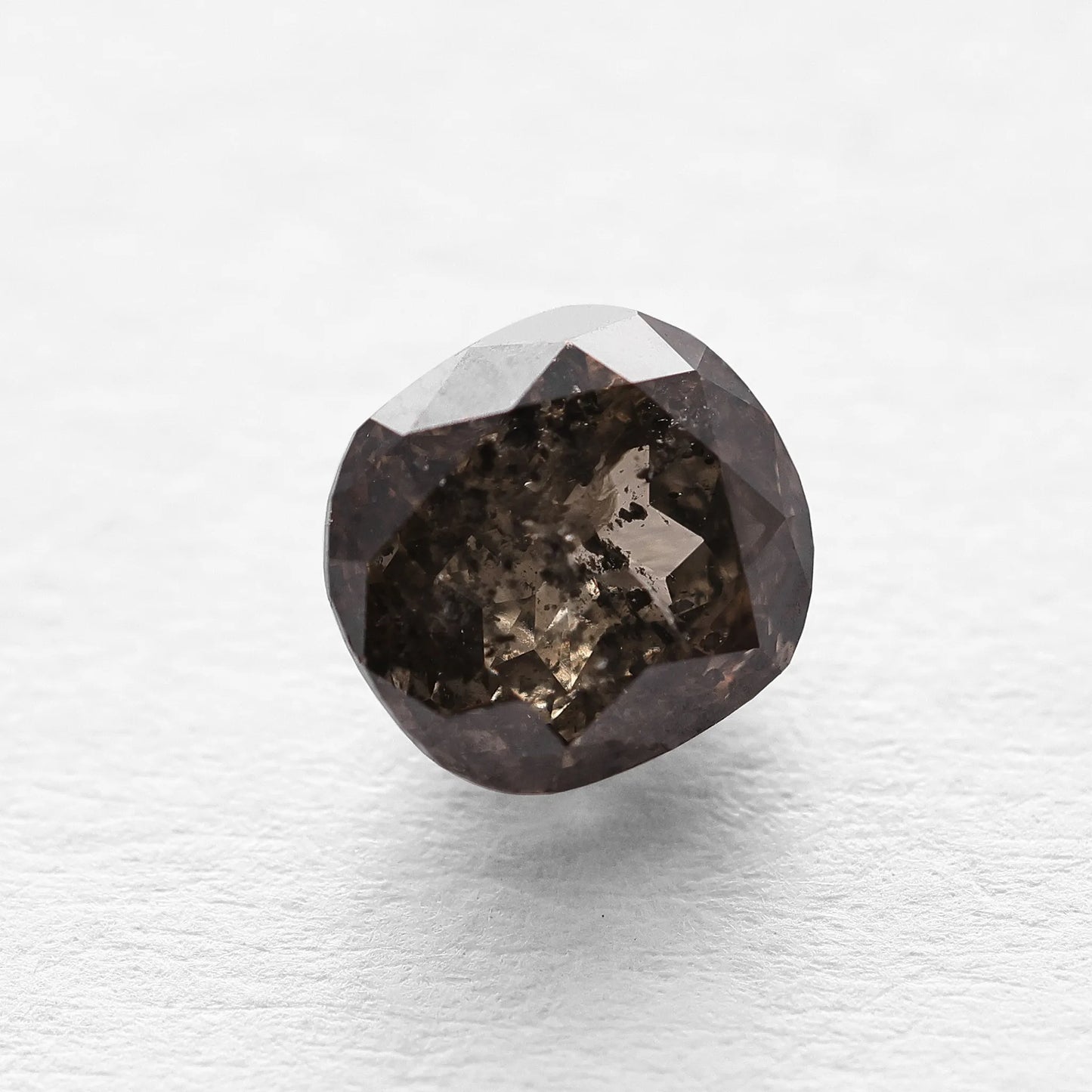 1.11 Ct Cushion Rose Cut Salt and Pepper Diamond