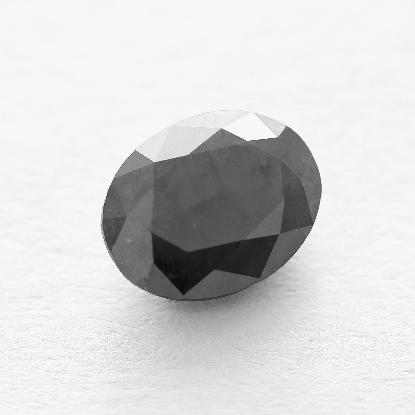 1.40 Ct Oval Brilliant Cut Salt and Pepper Diamond