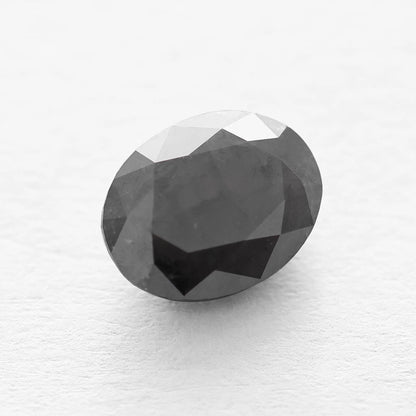 1.40 Ct Oval Brilliant Cut Salt and Pepper Diamond