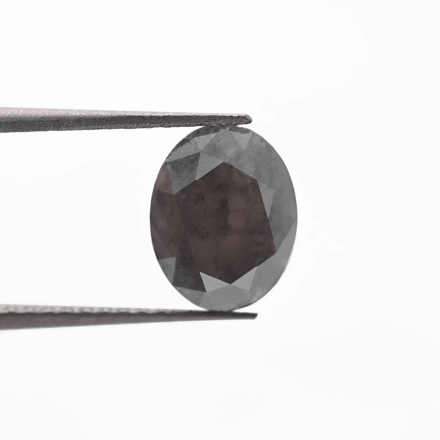 1.40 Ct Oval Brilliant Cut Salt and Pepper Diamond