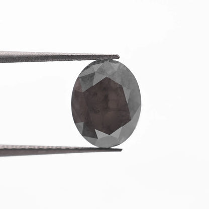 1.40 Ct Oval Brilliant Cut Salt and Pepper Diamond