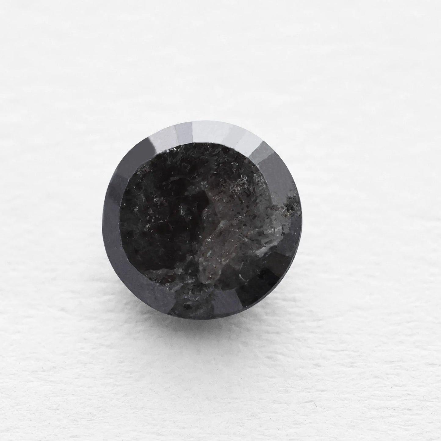 0.83 Ct Round Brilliant Cut Salt and Pepper Diamond