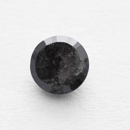 0.83 Ct Round Brilliant Cut Salt and Pepper Diamond