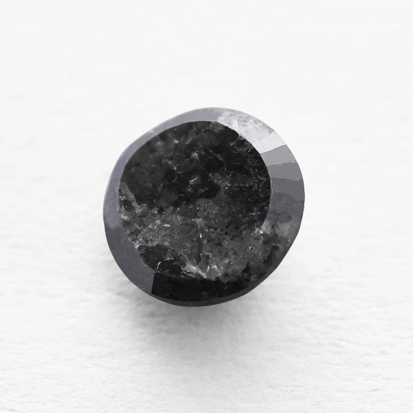 0.83 Ct Round Brilliant Cut Salt and Pepper Diamond