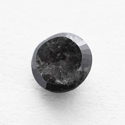 0.83 Ct Round Brilliant Cut Salt and Pepper Diamond