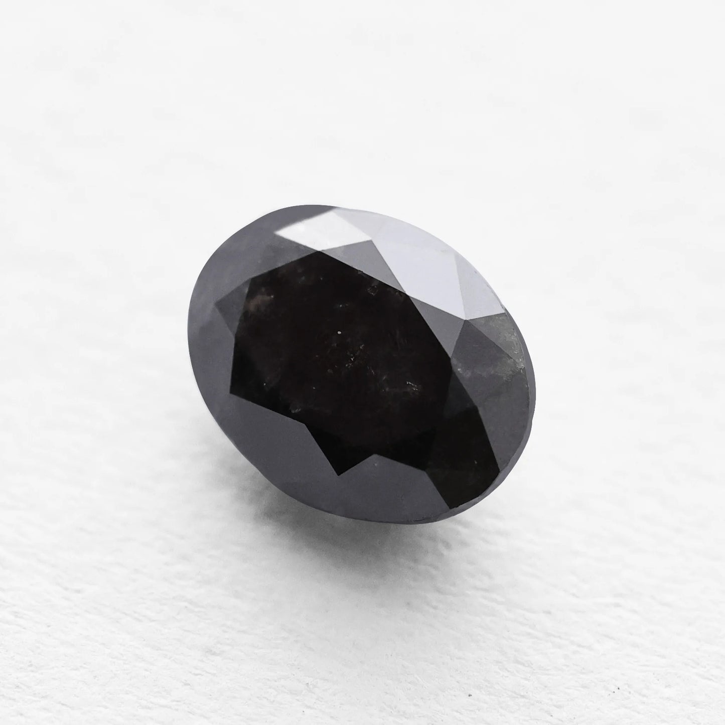 0.88 Ct Oval Brilliant Cut Salt and Pepper Diamond