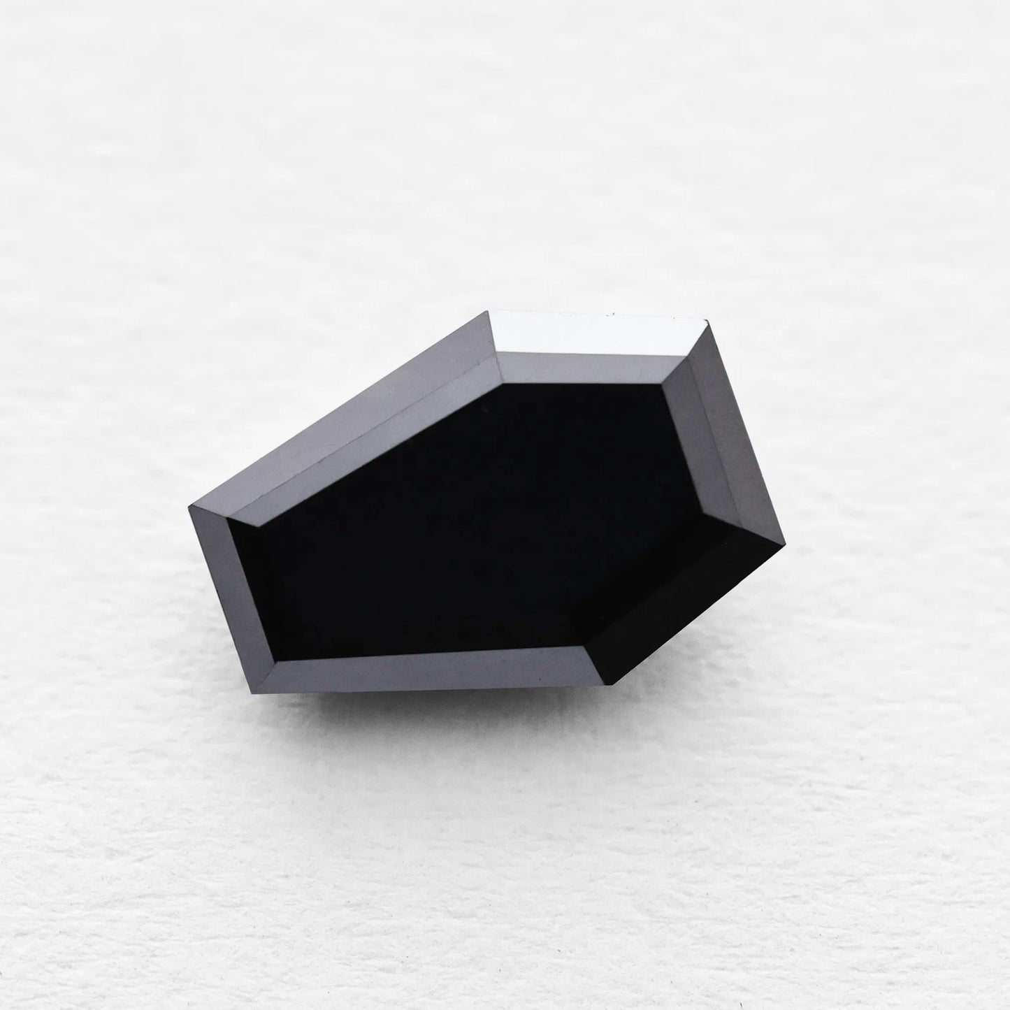 0.98 Ct Shield Brilliant Cut Salt and Pepper Diamond