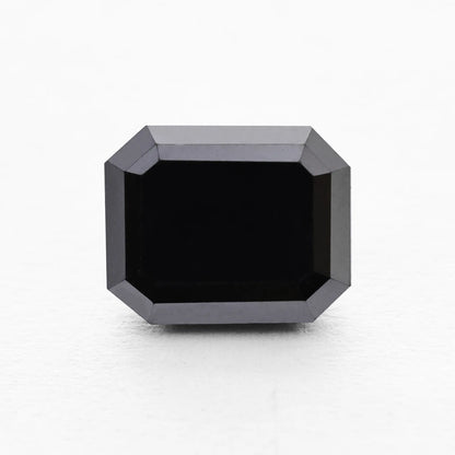 3.21 Ct Emerald Brilliant Cut Salt and Pepper Diamond