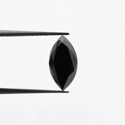 1.58 Ct Marquise Brilliant Cut Salt and Pepper Diamond