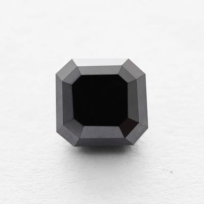 1.86 Ct Asscher Brilliant Cut Salt and Pepper Diamond