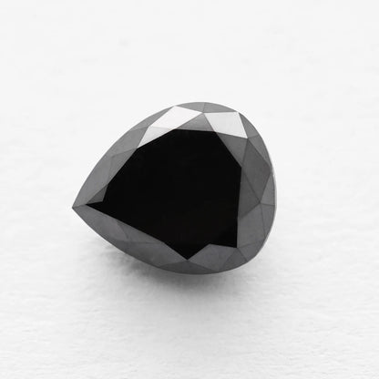 2.25 Ct Pear Brilliant Cut Salt and Pepper Diamond