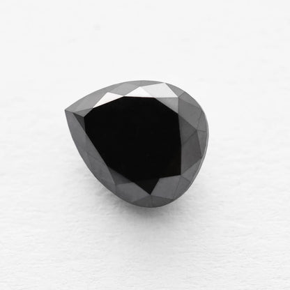 2.25 Ct Pear Brilliant Cut Salt and Pepper Diamond