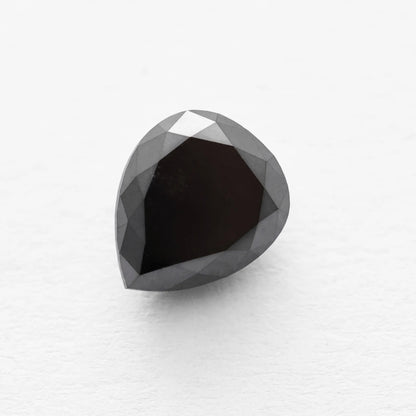 2.25 Ct Pear Brilliant Cut Salt and Pepper Diamond
