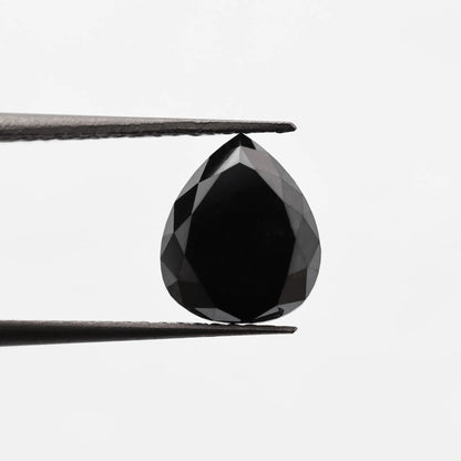 2.25 Ct Pear Brilliant Cut Salt and Pepper Diamond
