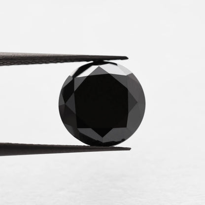 4.10 Ct Round Brilliant Cut Salt and Pepper Diamond