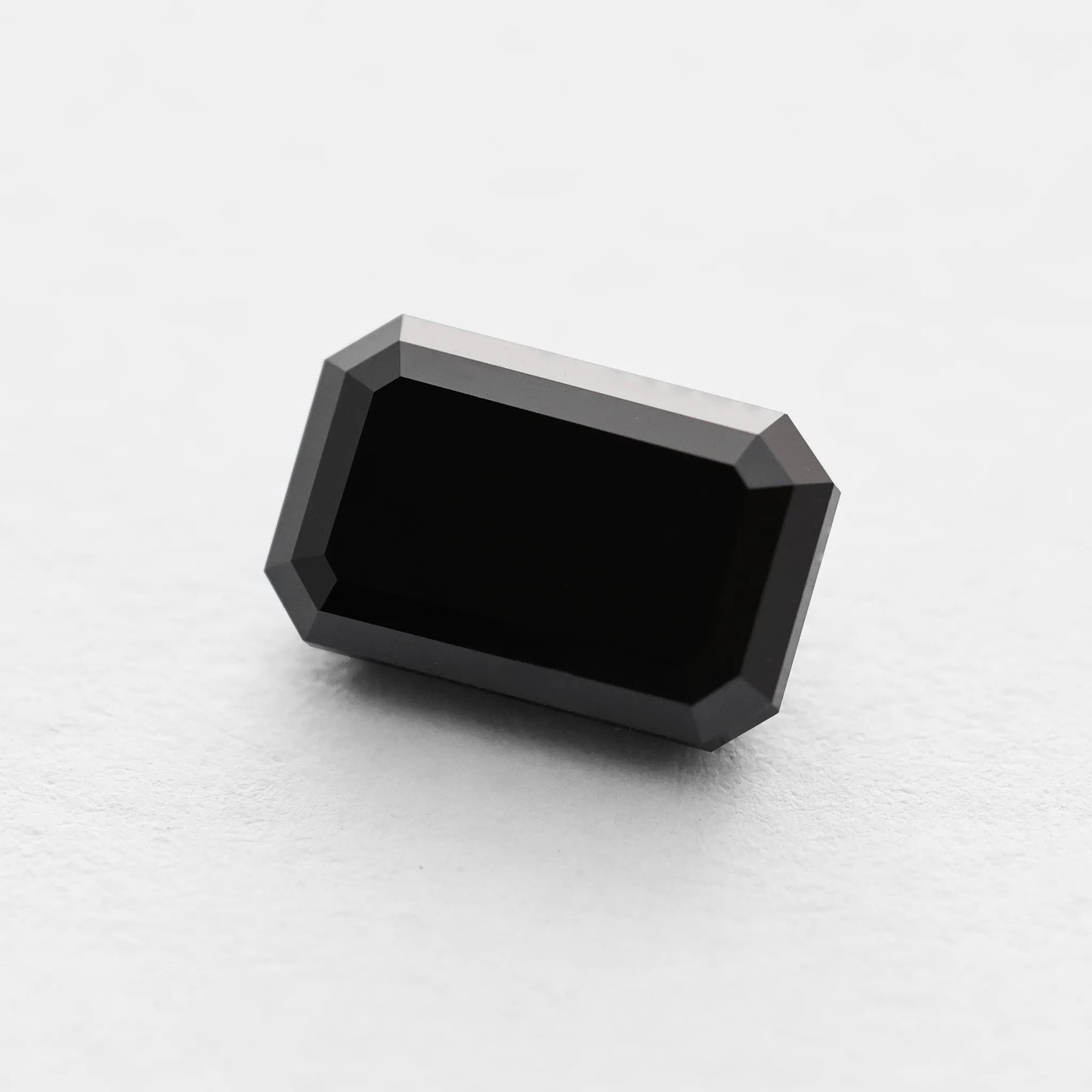 4.34 Ct Emerald Brilliant Cut Salt and Pepper Diamond