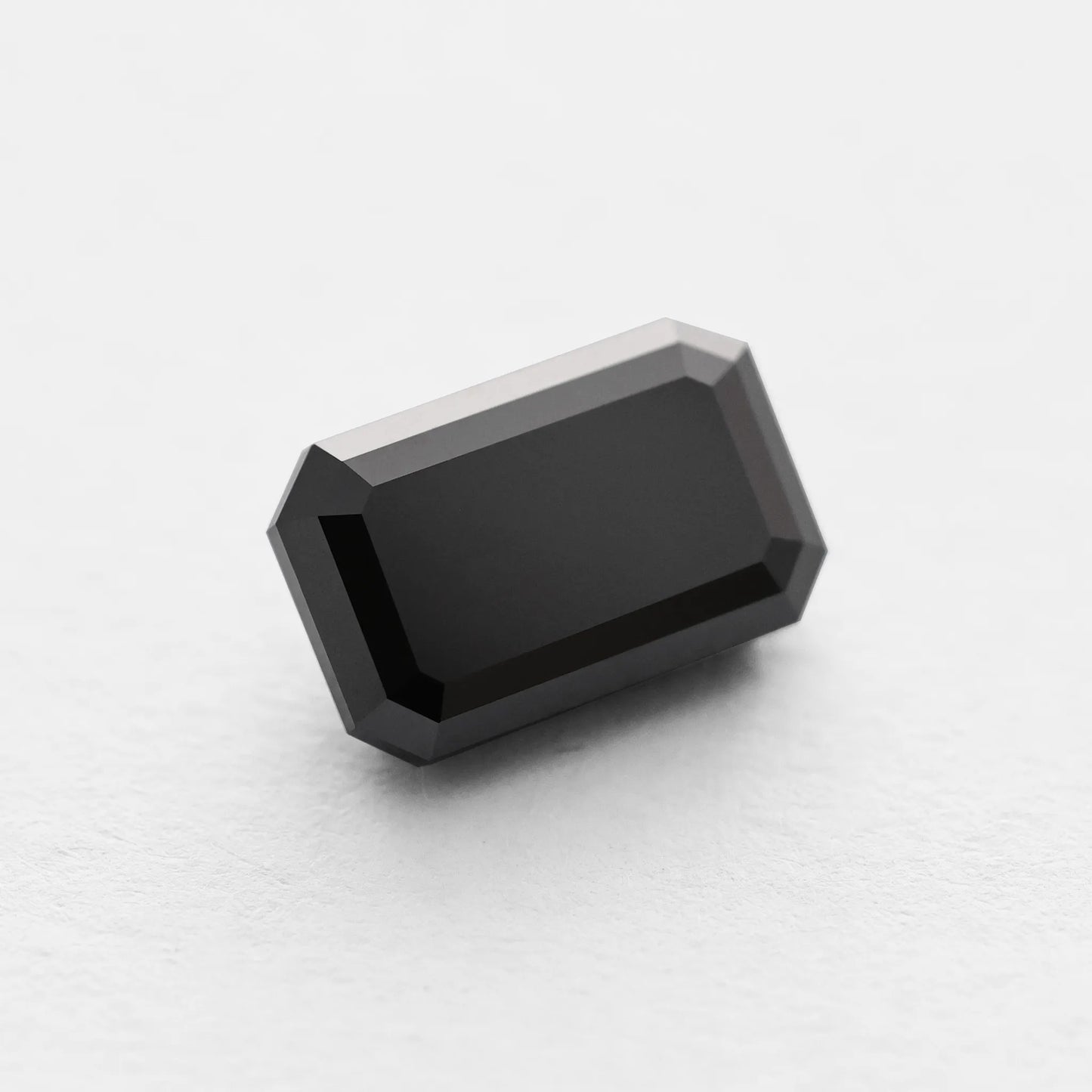 4.34 Ct Emerald Brilliant Cut Salt and Pepper Diamond