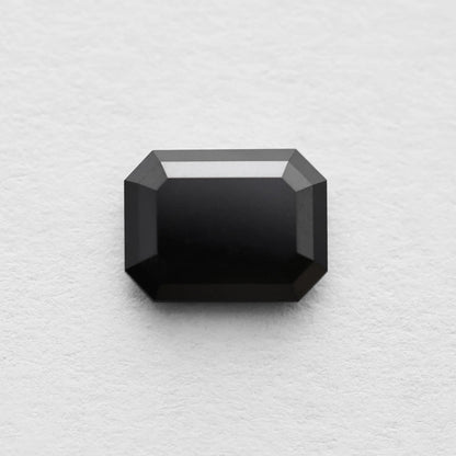 1.38 Ct Emerald Brilliant Cut Salt and Pepper Diamond
