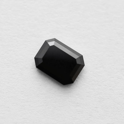 1.38 Ct Emerald Brilliant Cut Salt and Pepper Diamond