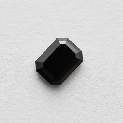 1.38 Ct Emerald Brilliant Cut Salt and Pepper Diamond