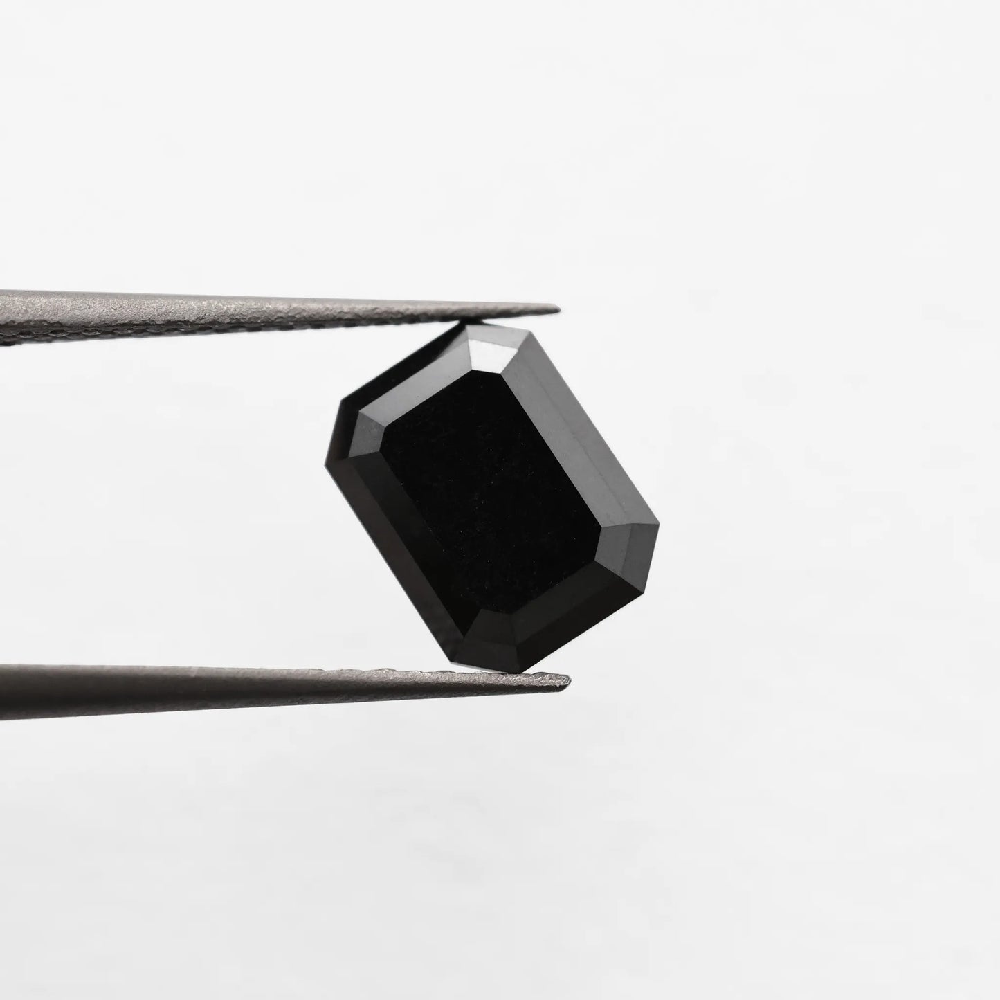 1.38 Ct Emerald Brilliant Cut Salt and Pepper Diamond