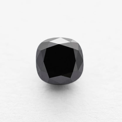 1.55 Ct Cushion Brilliant Cut Salt and Pepper Diamond