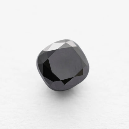 1.55 Ct Cushion Brilliant Cut Salt and Pepper Diamond