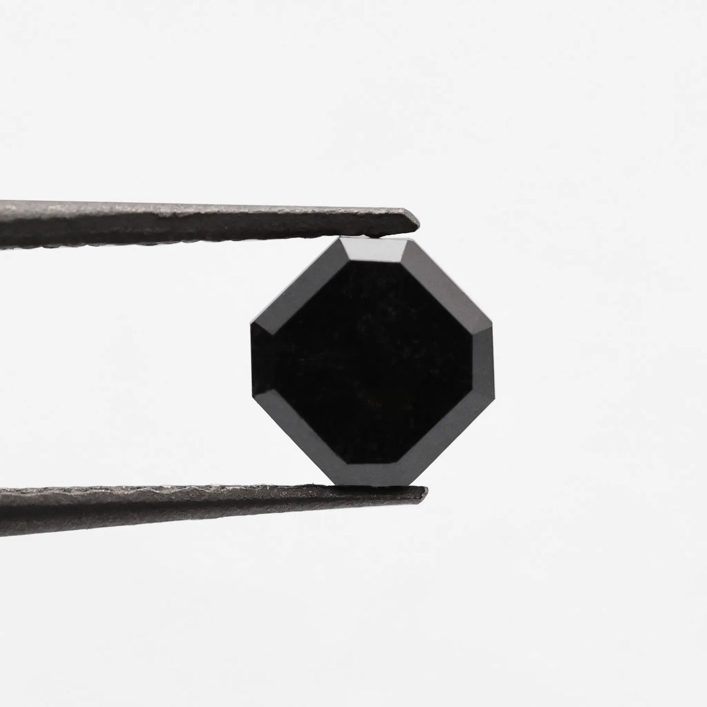 0.49 Ct Asscher Rose Cut Salt and Pepper Diamond