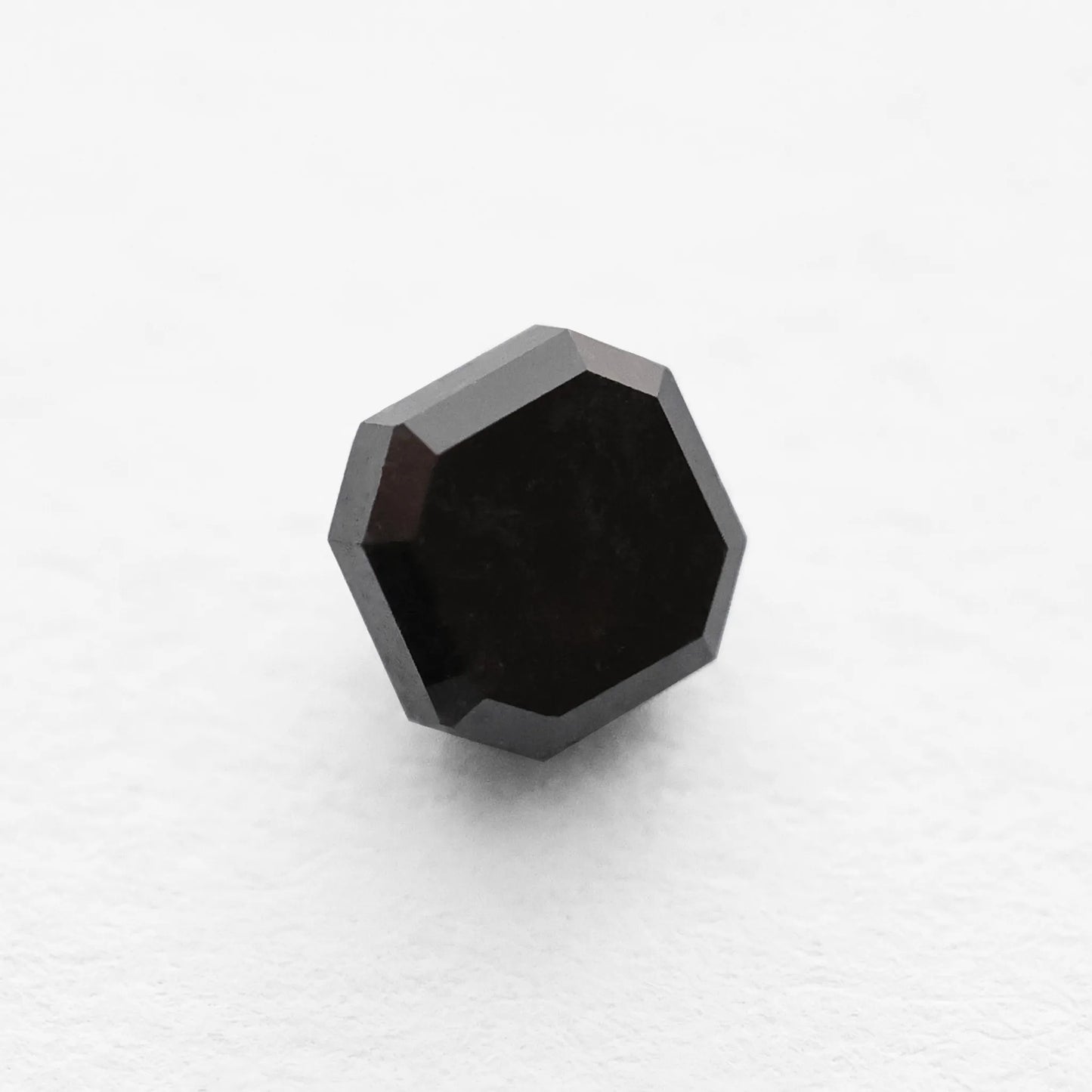 0.49 Ct Asscher Rose Cut Salt and Pepper Diamond