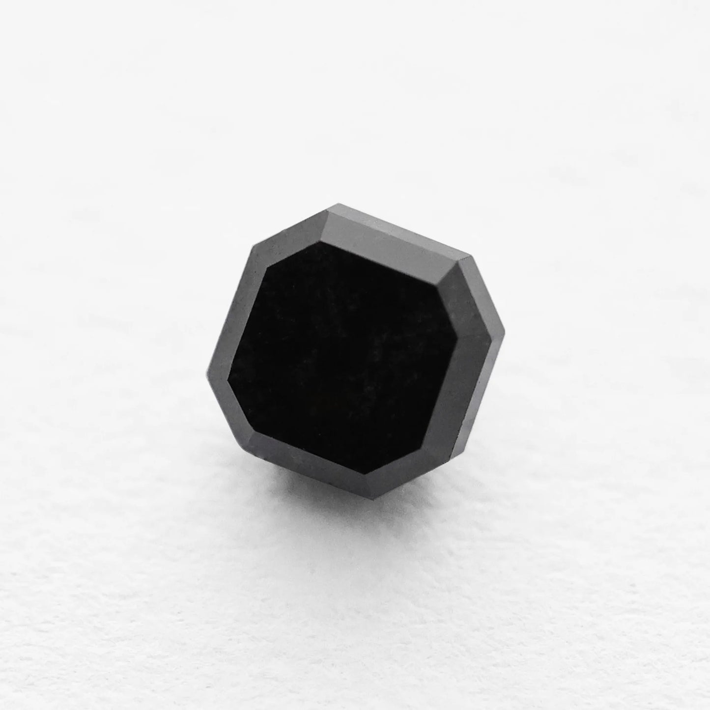 0.49 Ct Asscher Rose Cut Salt and Pepper Diamond