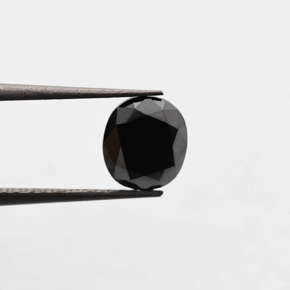0.88 Ct Cushion Brilliant cut Salt and Pepper Diamond
